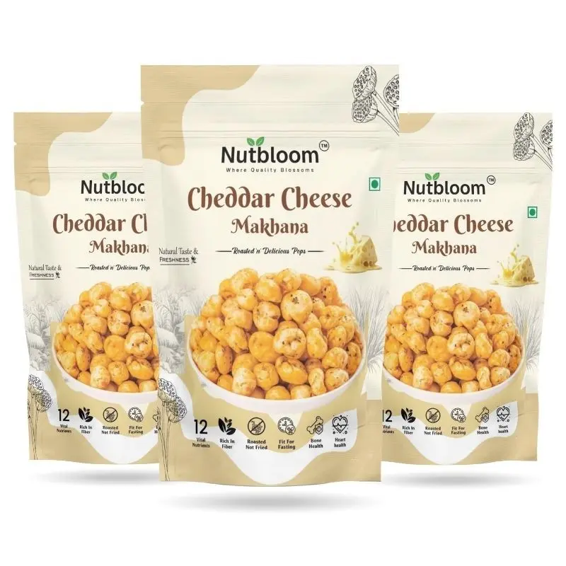 Nutbloom's Cheddar Cheese Makhana - Image 3
