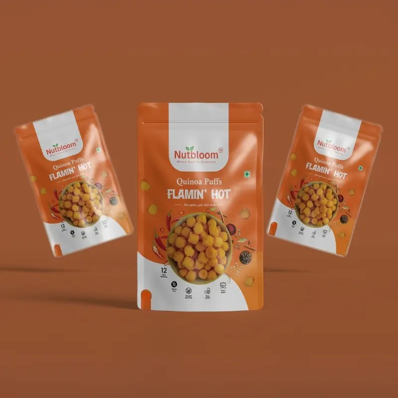 Nutbloom's Flamin' Hot Quinoa Puffs - Image 7