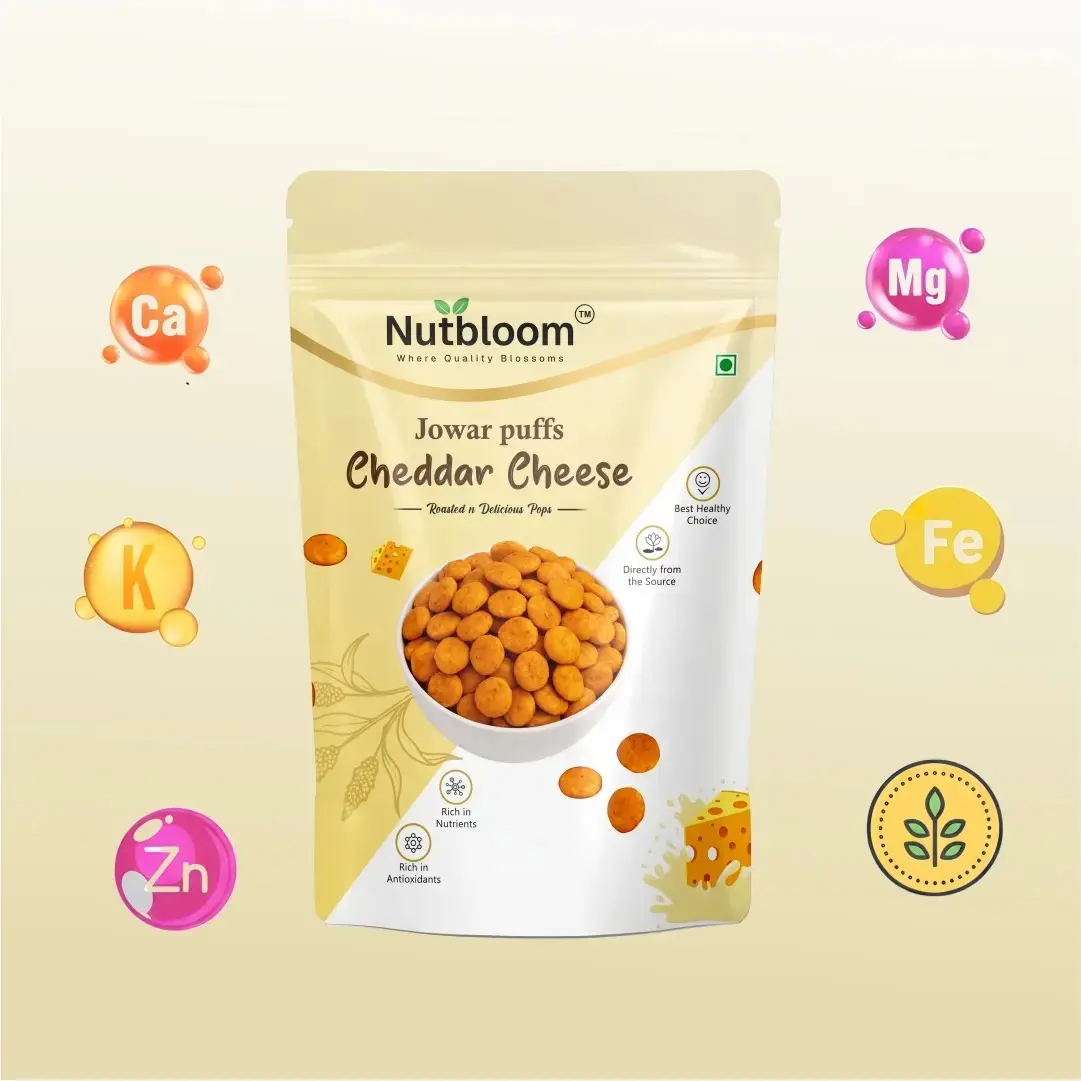 Nutbloom's Cheddar Cheese Jowar Puffs - Image 4