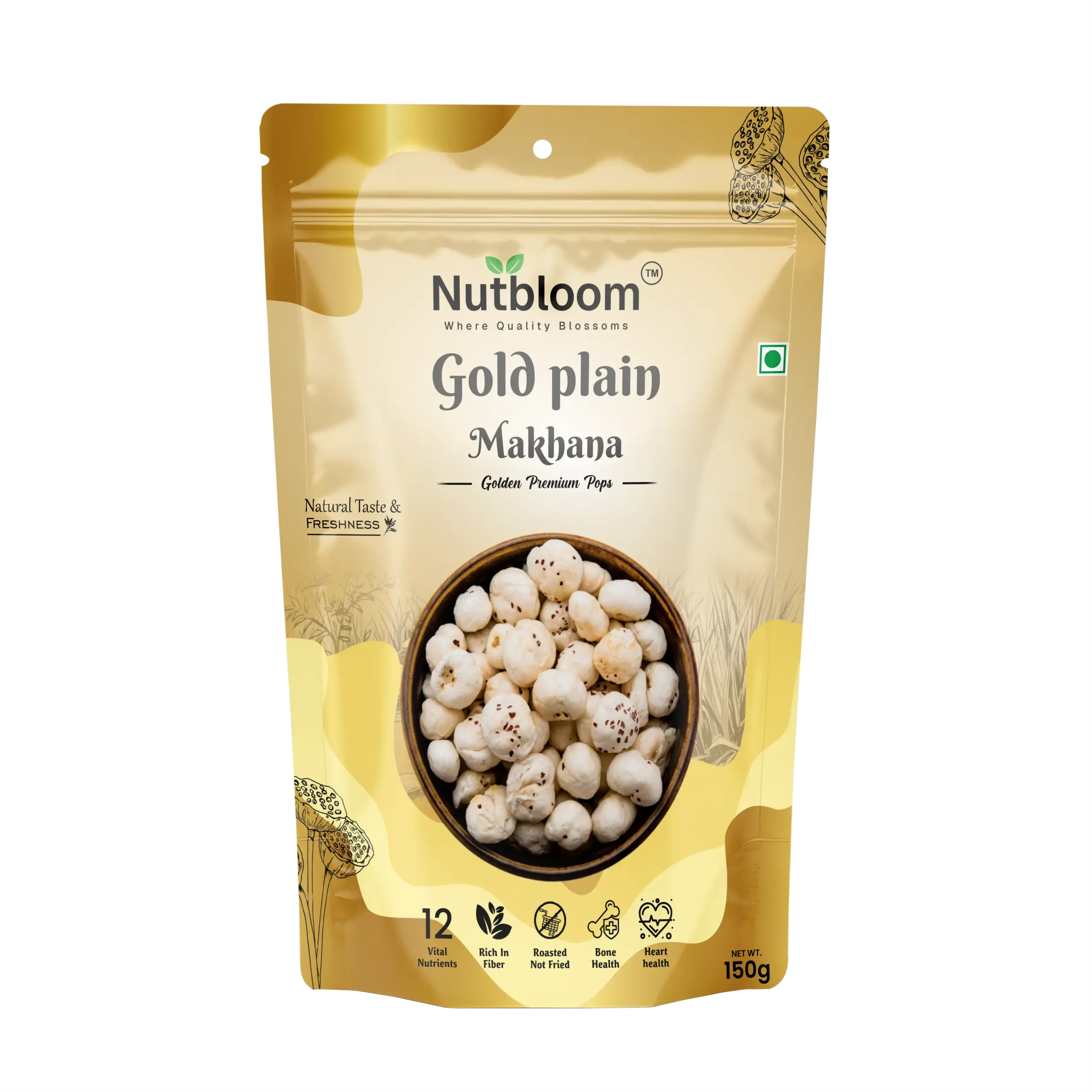 Nutbloom’s Gold Plain Makhana