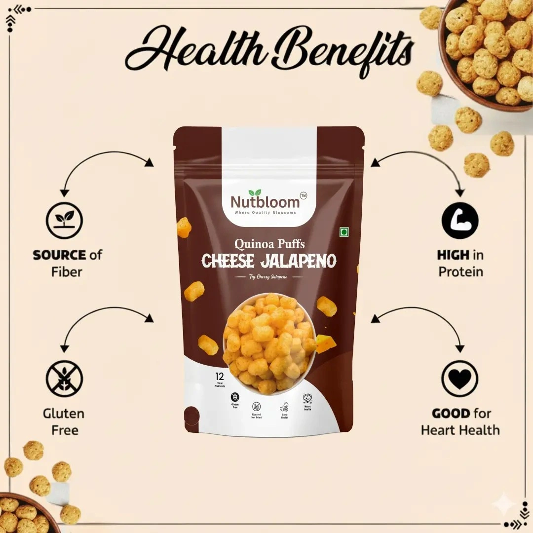 Nutbloom's Cheese Jalapeño Quinoa Puffs - Image 5