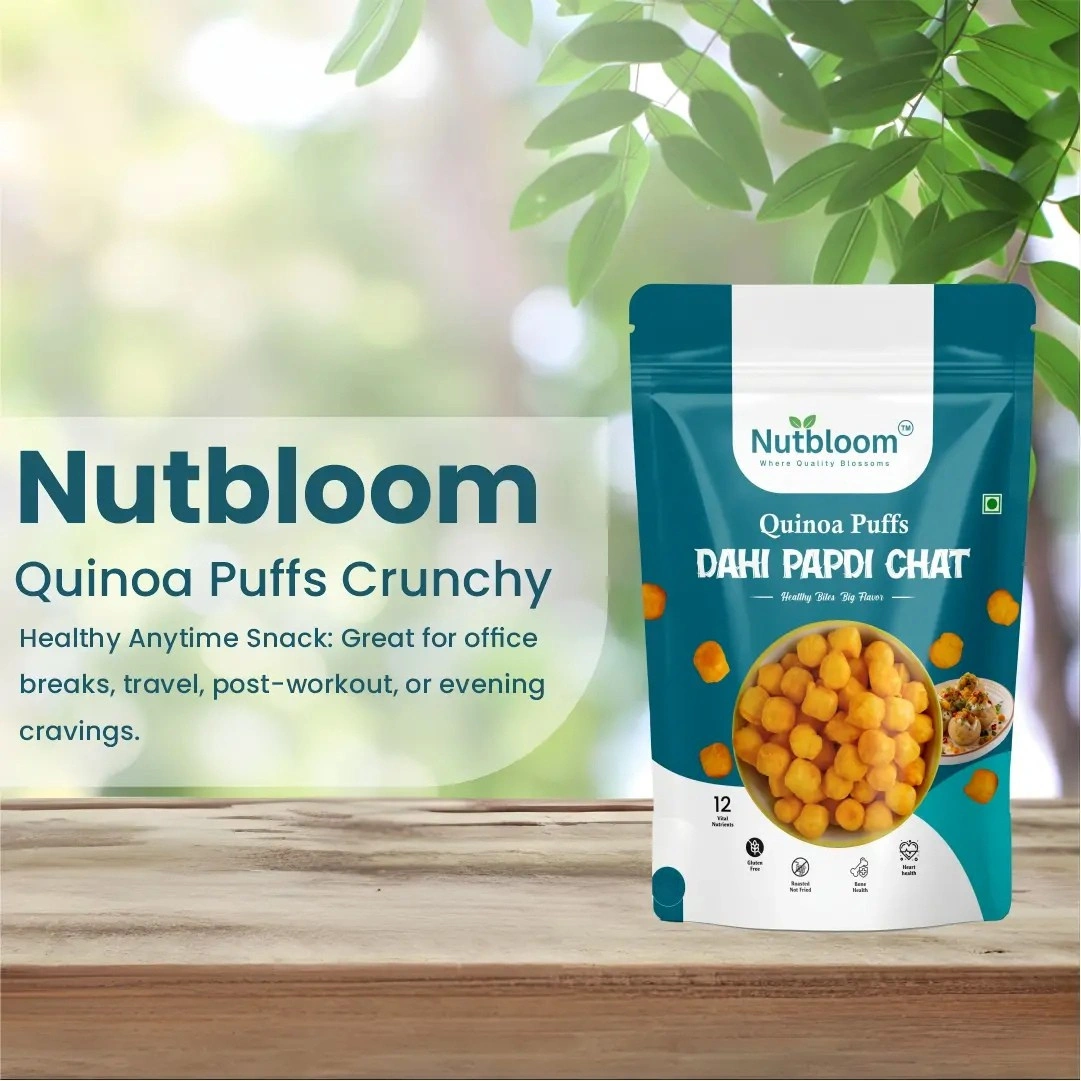 Nutbloom's Dahi Papdi Chaat Quinoa Puffs - Image 3