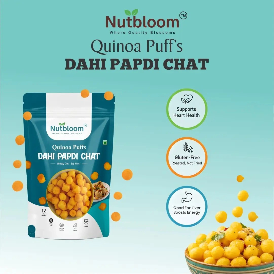 Nutbloom's Dahi Papdi Chaat Quinoa Puffs - Image 6