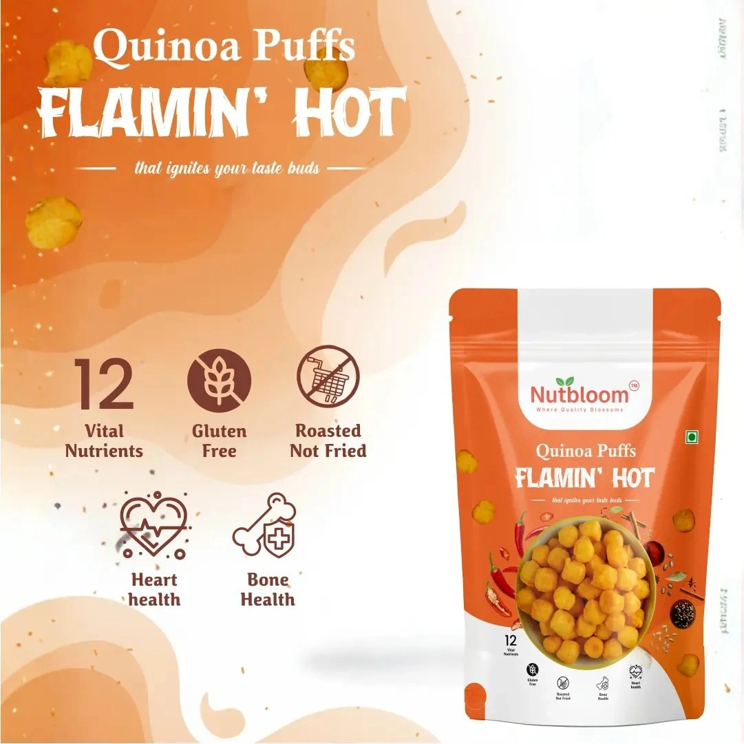 Nutbloom's Flamin' Hot Quinoa Puffs - Image 5