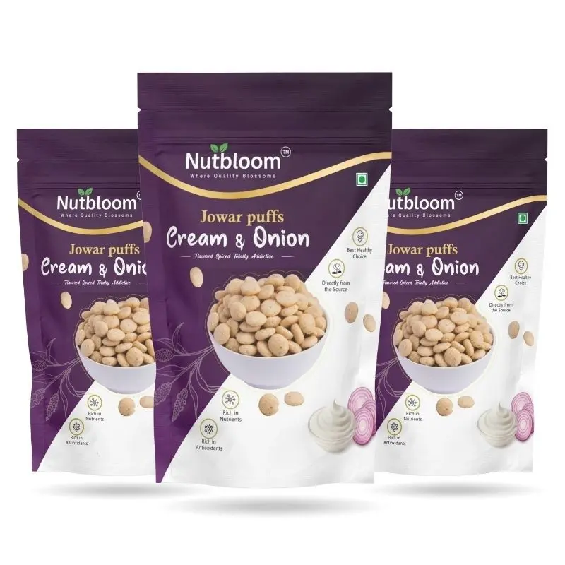 Nutbloom's Cream & Onion Jowar Puffs - Image 7