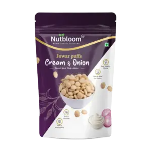 Nutbloom’s Cream & Onion Jowar Puffs