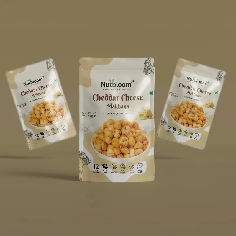 Nutbloom's Cheddar Cheese Makhana - Image 4