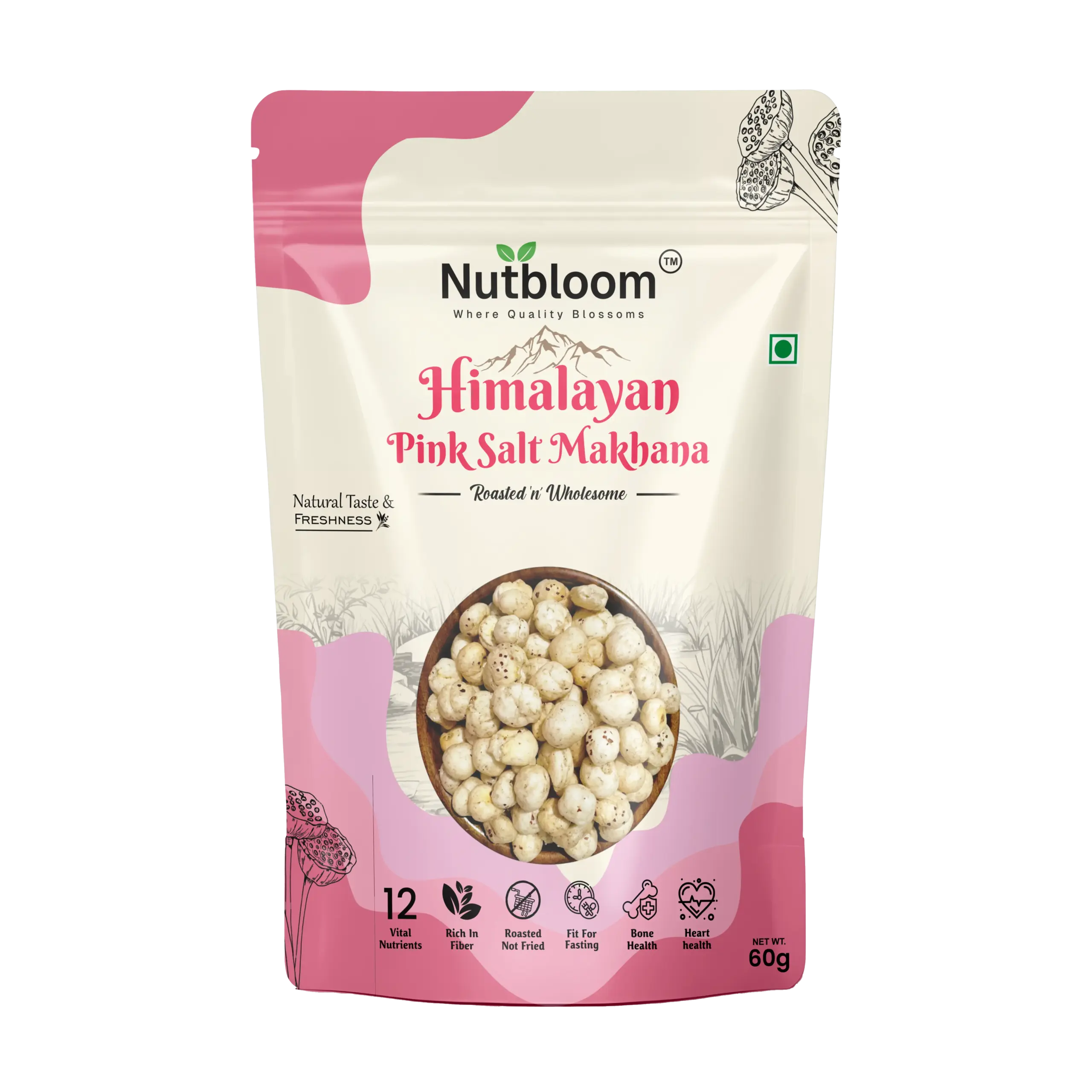 Nutbloom’s Himalayan Pink Salt Makhana