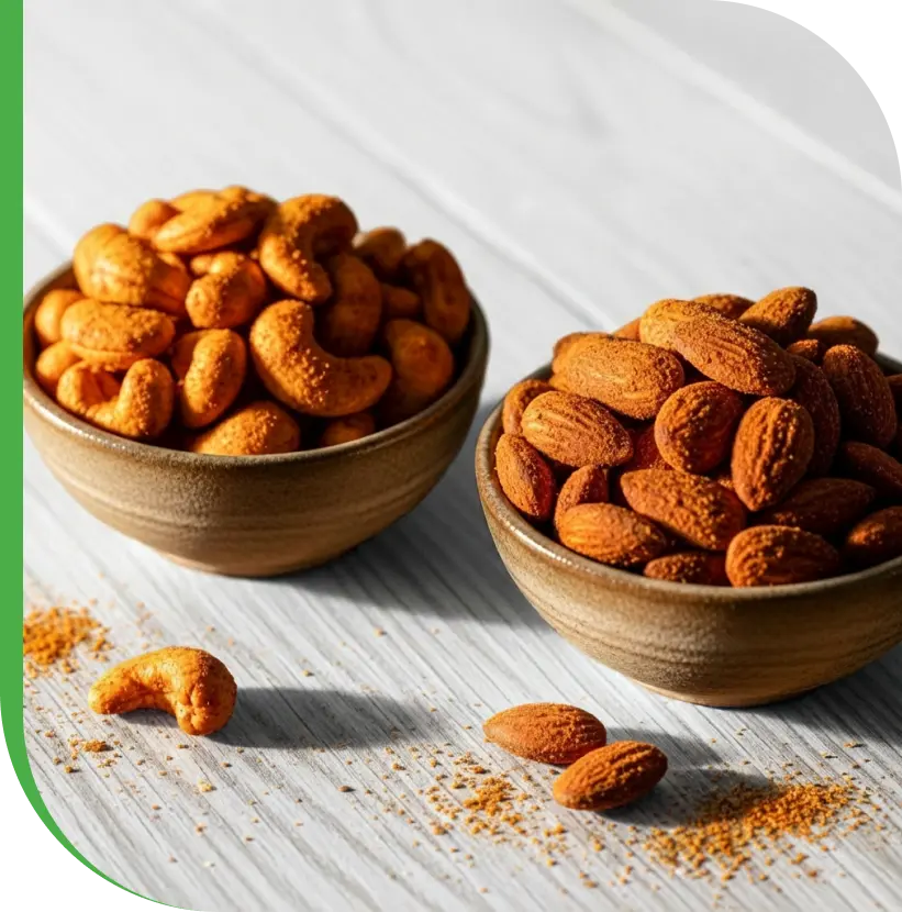 Cashew and almonds healthy snack mix rich in protein for daily nutrition