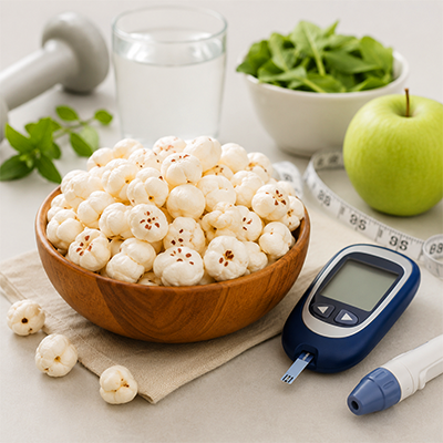 You are currently viewing Is Makhana Good for Diabetics? Understanding Its Glycemic Impact.